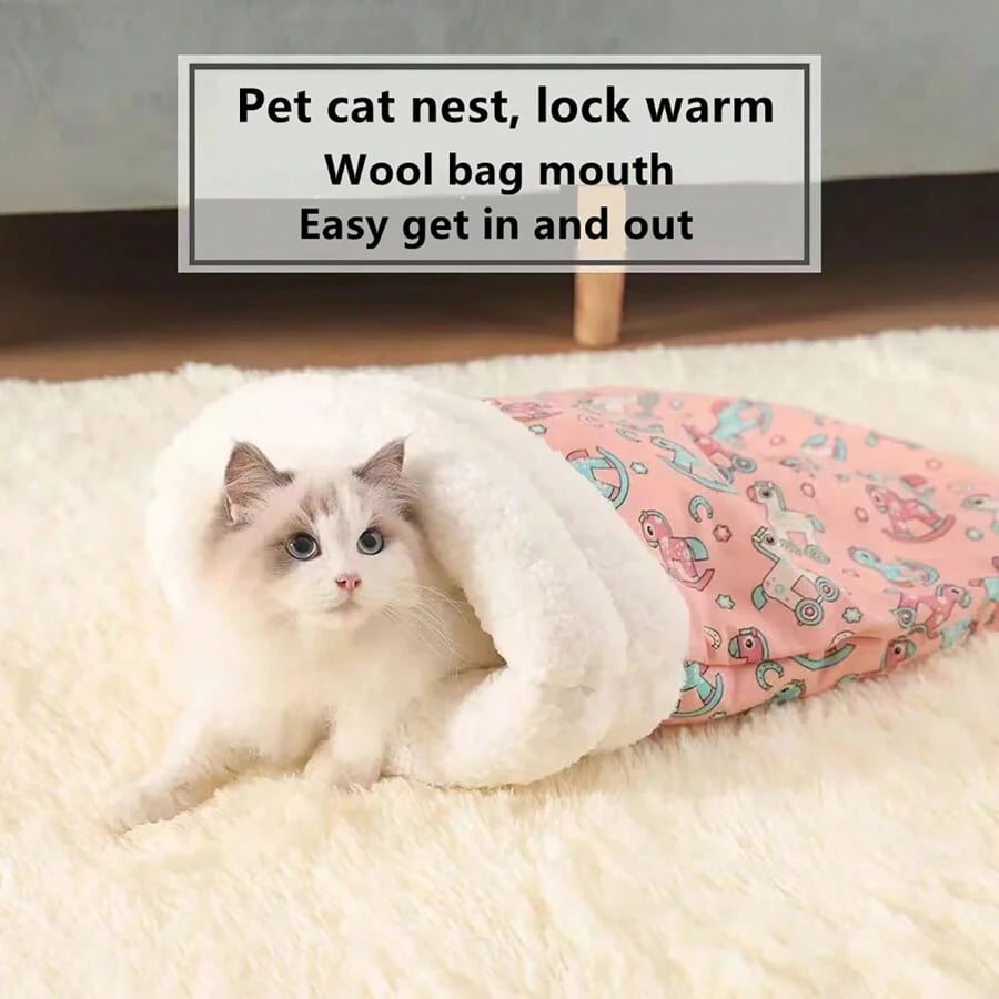🔥 🐾Hangulatos kisállatfészek macskáknak és kutyáknak