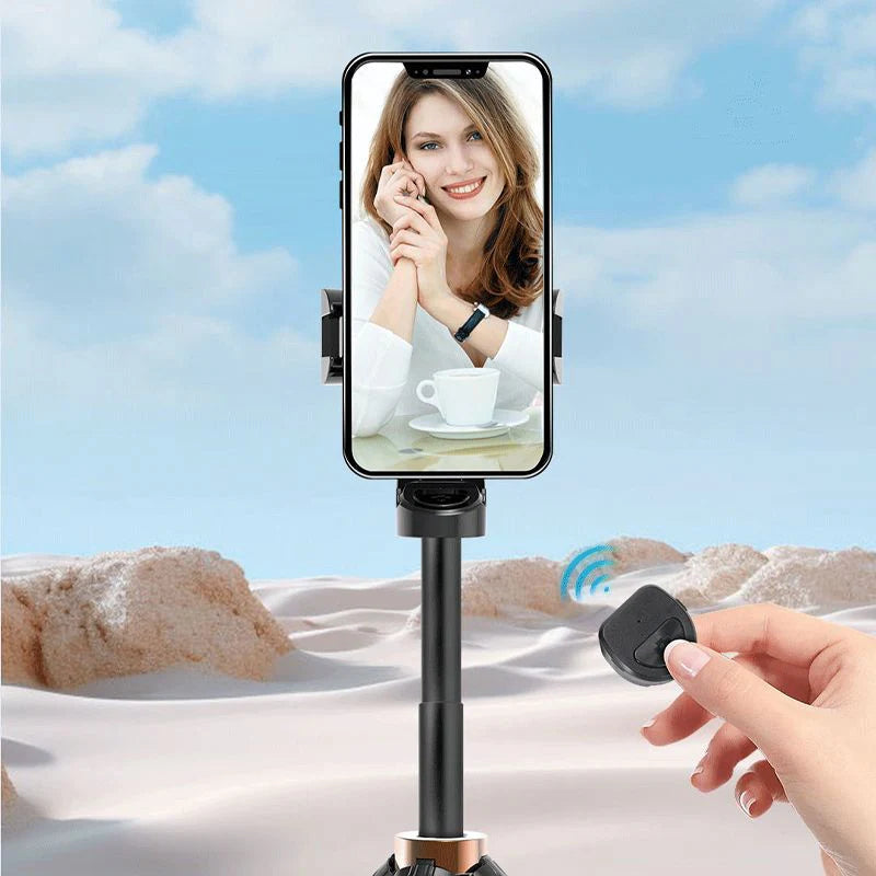 ?⏳Bâton de selfie Bluetooth pliable de poche avec trépied intégré?