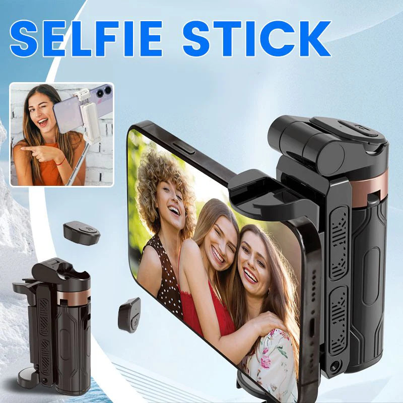 ?⏳Bâton de selfie Bluetooth pliable de poche avec trépied intégré?