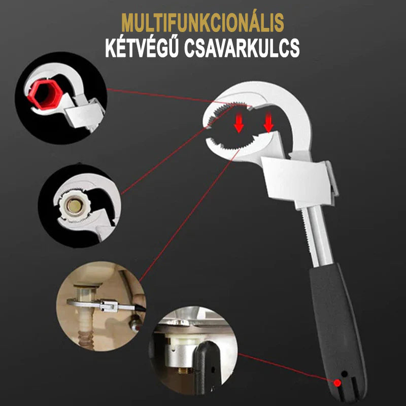 Uniwersalny regulowany klucz dwustronny