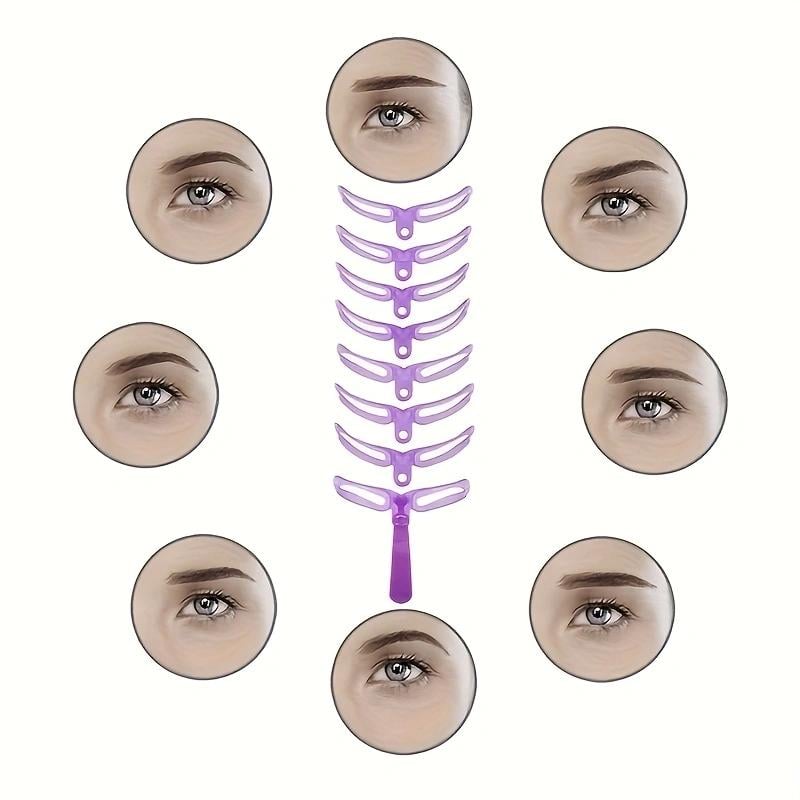 Egy csodálatos módja a szemöldök formázásának: egyszavas szemöldöksablonok és kézi sablonok.