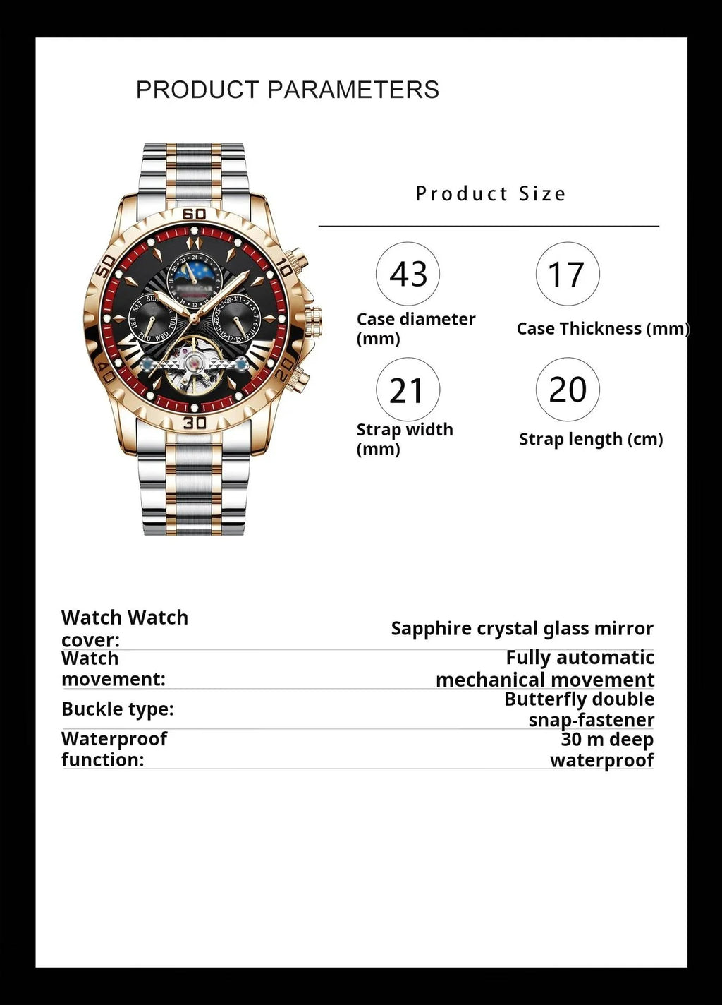 ⌚Svájci vadonatúj vízálló automata mechanikus órák?