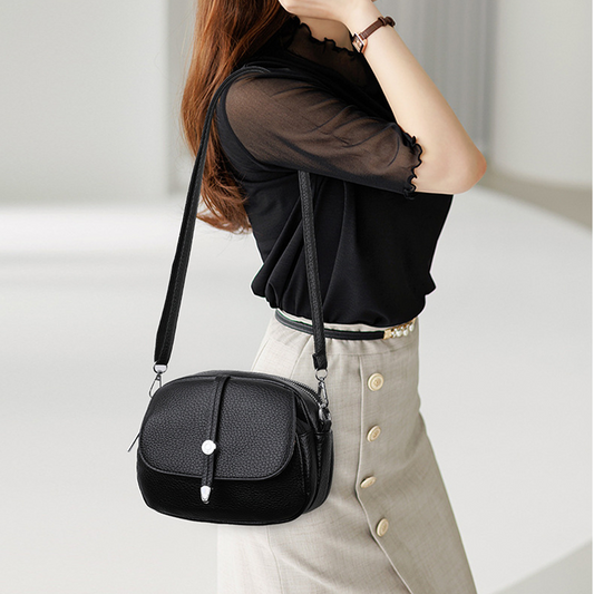 Könnyű, egyszínű női crossbody táska