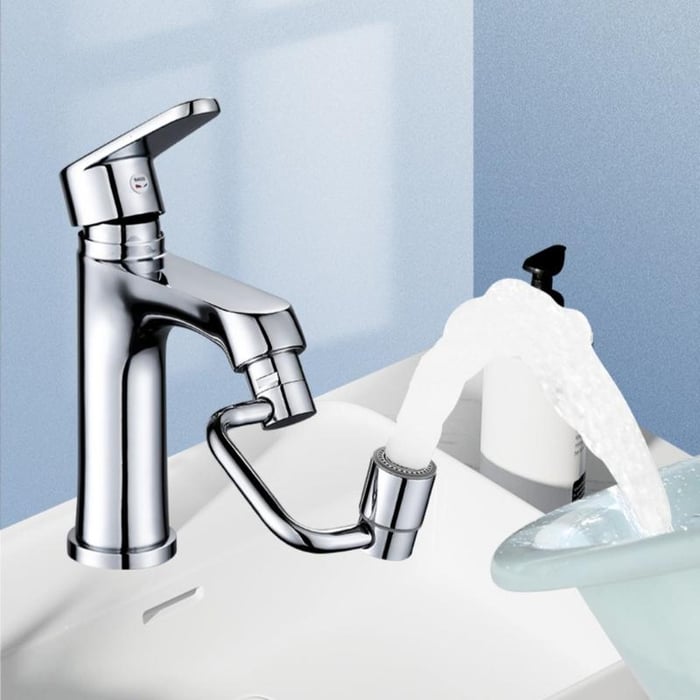 🚰Univerzális mosogatócsaptelep✨1440°-ban elforgatható perlátor hosszabbító