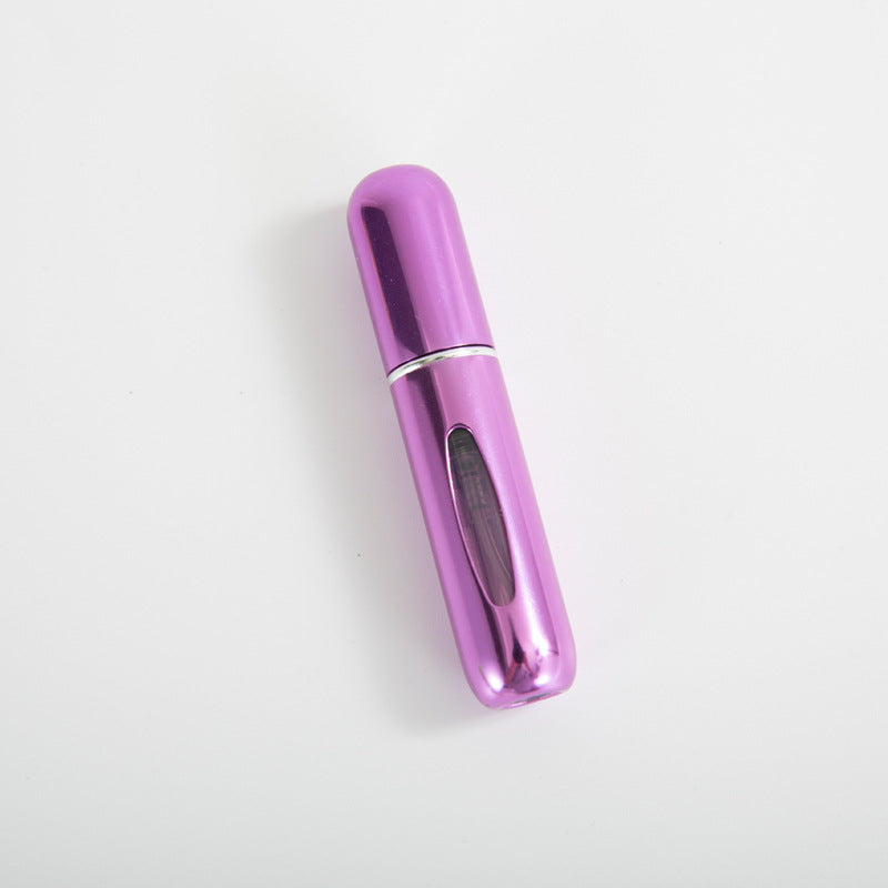 Bottom-fill perfume refill bottle with self-pump sprayer
