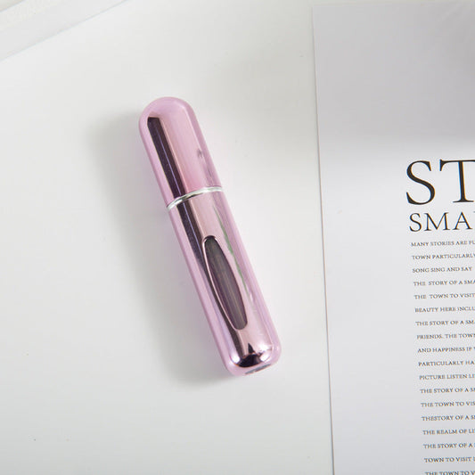Bottom-fill perfume refill bottle with self-pump sprayer