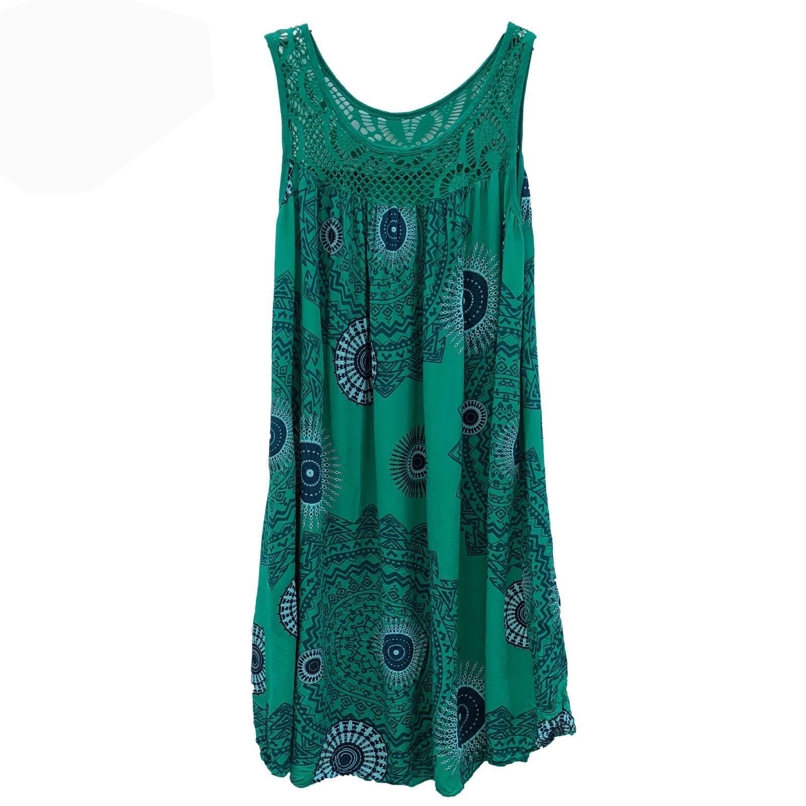 【S–5XL】Női ujjatlan, nyomott mintás nyári ruha