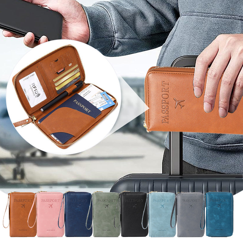 🧳2025 Turizmus Kötelező✈️Multifunkcionális RFID útlevél pénztárca