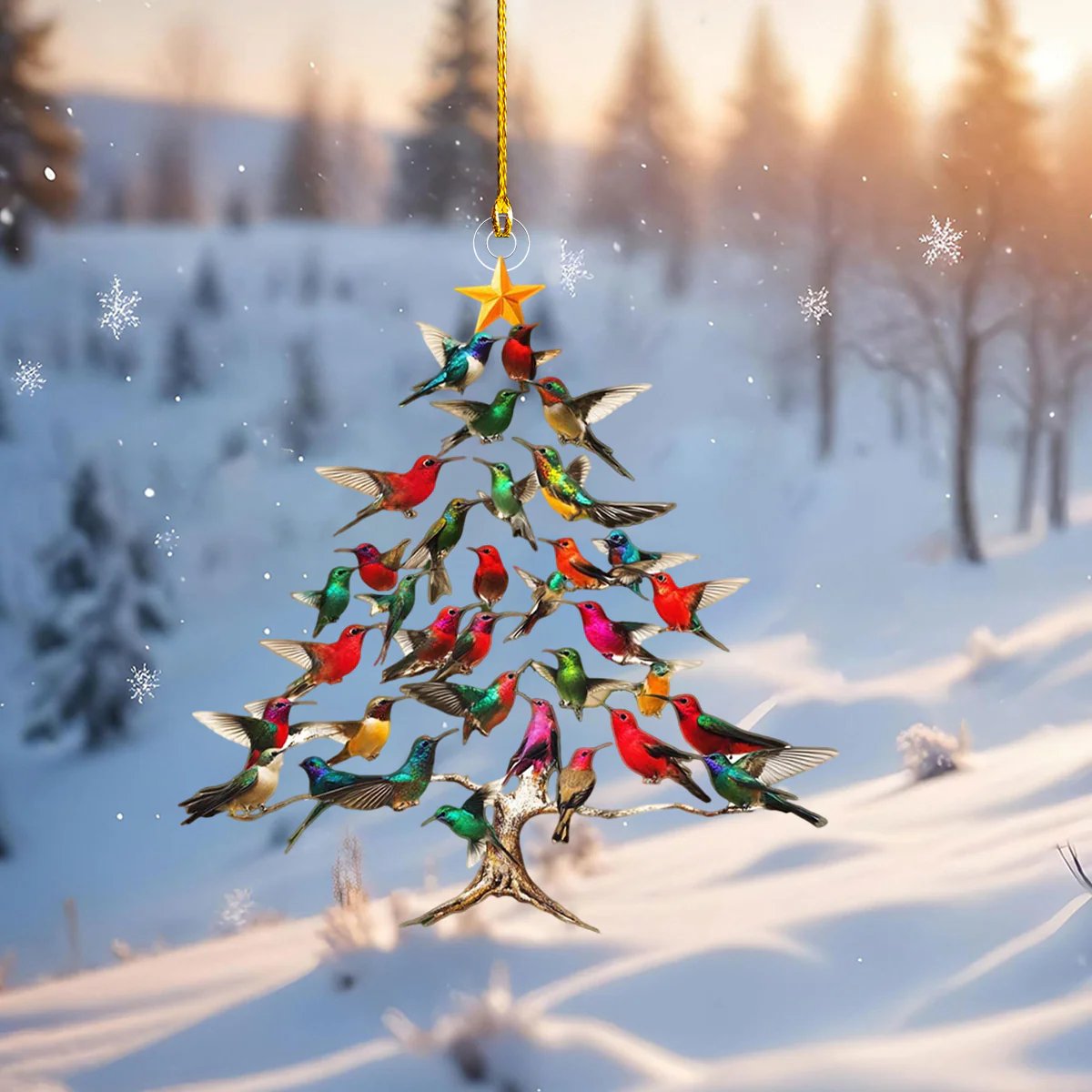 🎄Újdonság 2025 - 49% KEDVEZMÉNY - 🐦Kolibri karácsonyi dísz💠✨