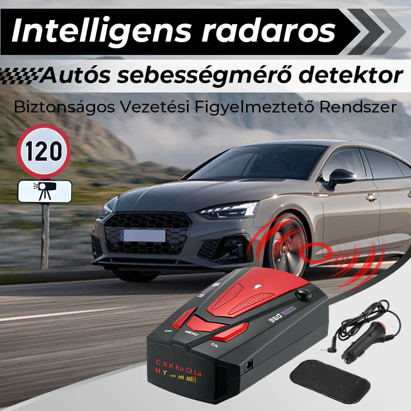 Intelligens autó sebességmérő radardetektor