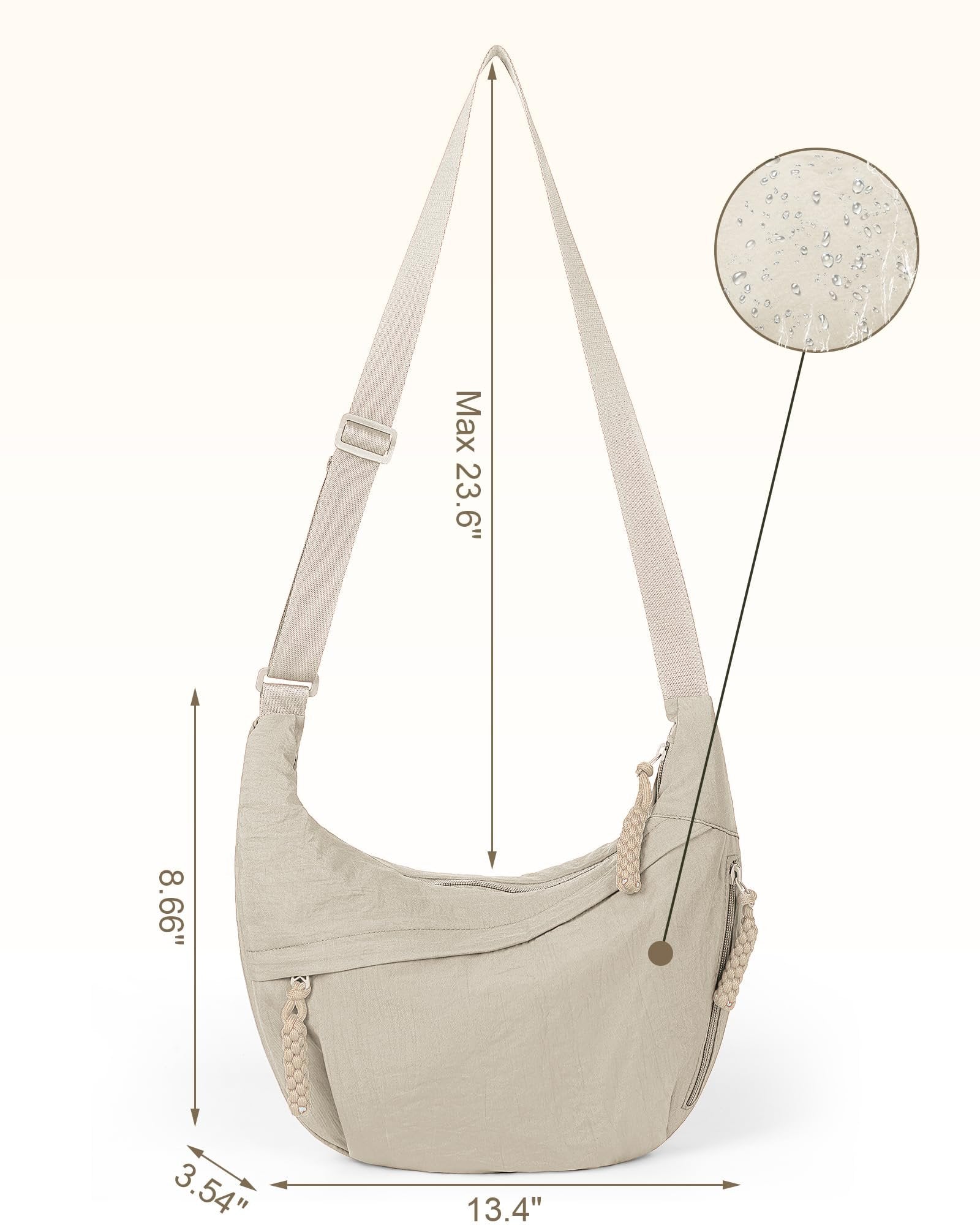 Designer közvetlen értékesítés👜Női divatos egyszínű nejlon keresztpántos táska