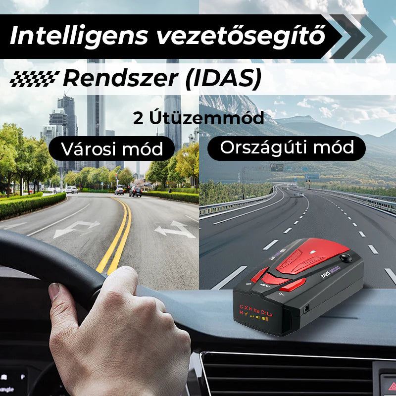 Intelligens autó sebességmérő radardetektor